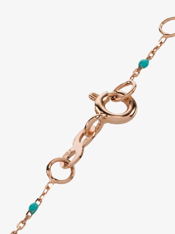 Gigi Clozeau 18K Rose Gold 17 CM Beaded Diamond Bracelet | Browns Fine Bracelets
