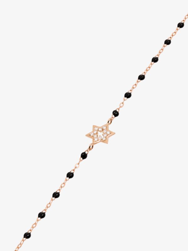 Gigi Clozeau 18K Rose Gold 17 CM Diamond Star Beaded Bracelet | Browns Fine Bracelets