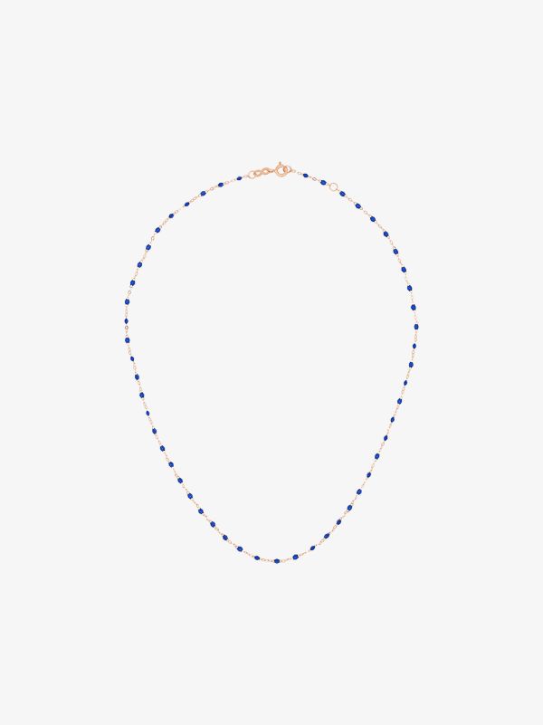 Gigi Clozeau 18K Rose gold 42 CM beaded necklace | Browns Fine Bracelets