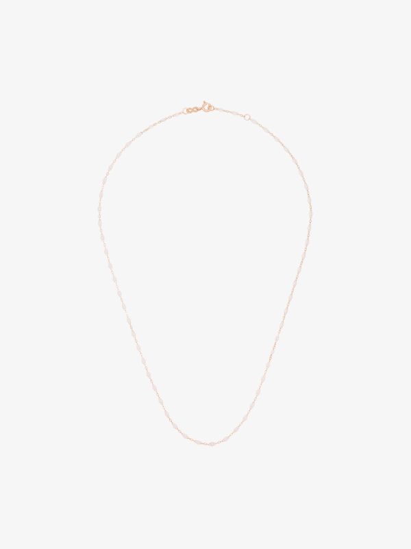 Gigi Clozeau 18K rose gold 45 CM beaded necklace | Browns Fine Necklaces