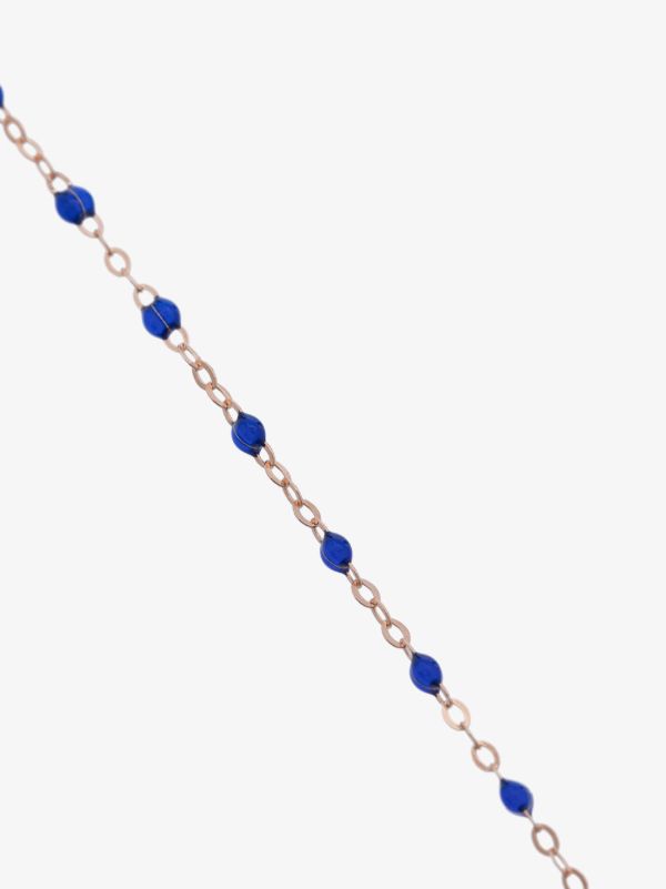 Gigi Clozeau 18K Rose Gold And Blue Beaded Bracelet | Browns Fine Bracelets