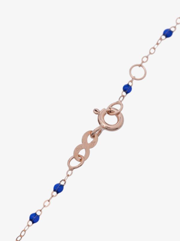 Gigi Clozeau 18K Rose Gold And Blue Beaded Bracelet | Browns Fine Bracelets