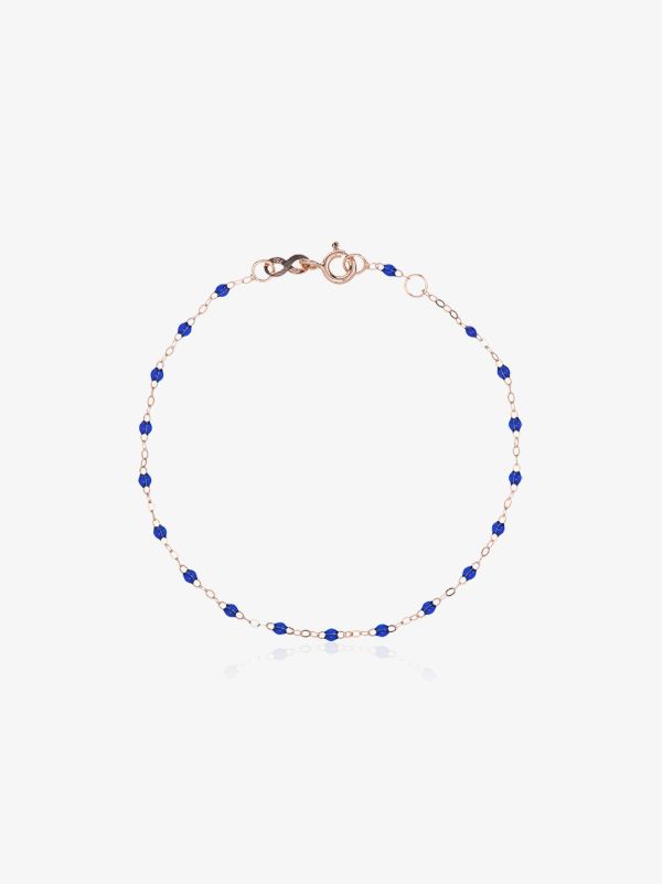 Gigi Clozeau 18K rose gold and blue beaded bracelet | Browns Fine Bracelets