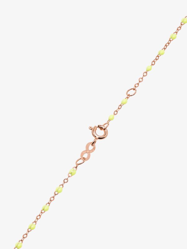 Gigi Clozeau 18K Rose Gold And Yellow Beaded Necklace | Browns Fine Necklaces