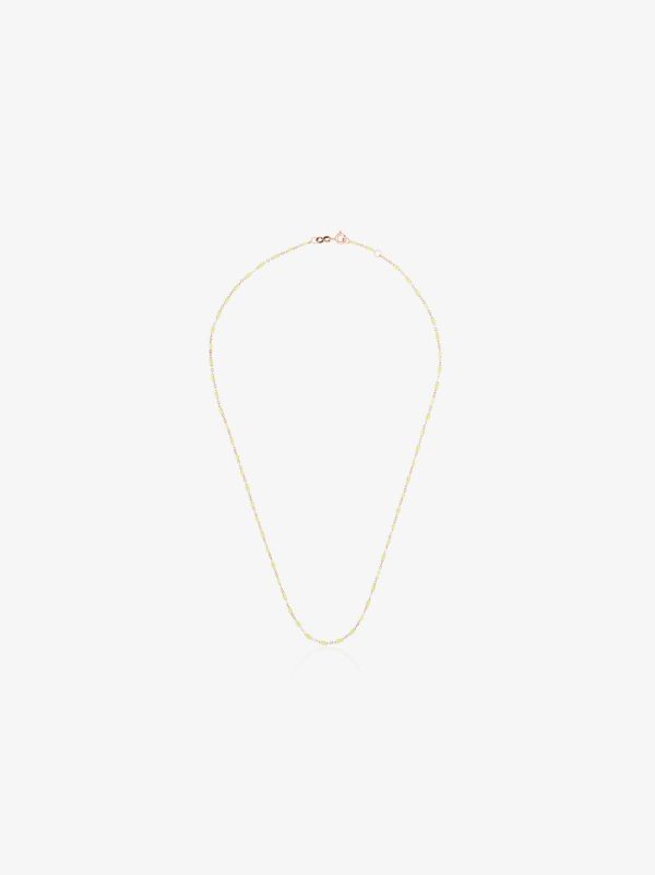 Gigi Clozeau 18K rose gold and yellow beaded necklace | Browns Fine Necklaces