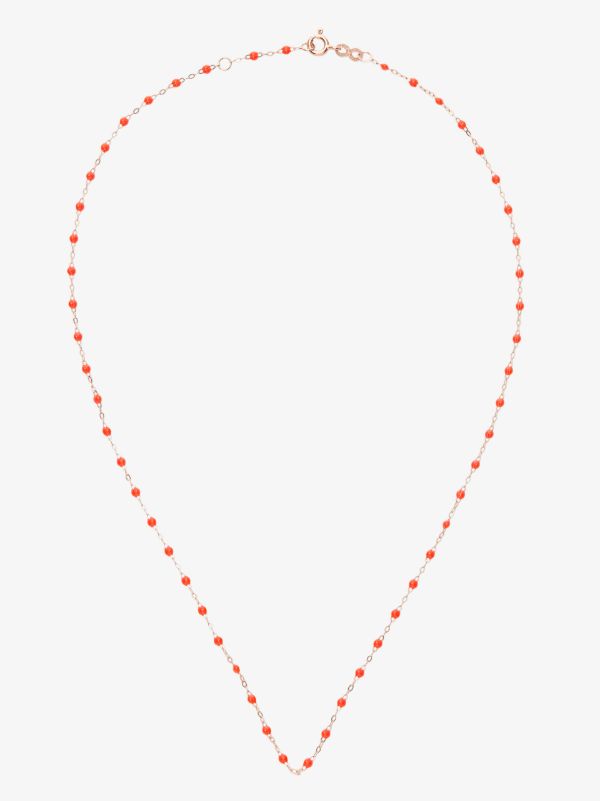 Gigi Clozeau 18K Rose Gold Classic Gigi 42 CM Beaded Necklace | Browns Fine Necklaces