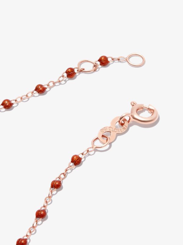 Gigi Clozeau 18K Rose Gold Classic Gigi Fauve Beaded Bracelet | Browns Fine Bracelets