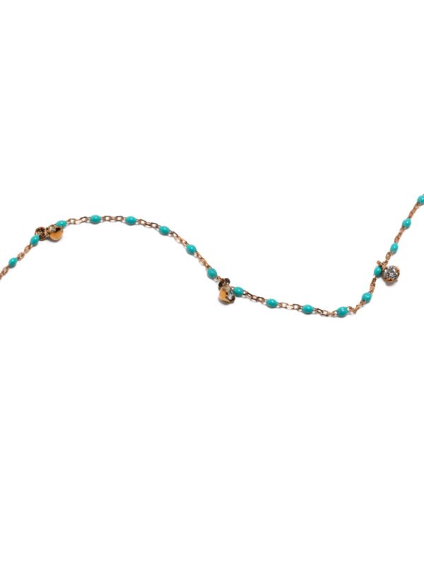 Gigi Clozeau 18K Rose Gold Mini Gigi Diamond Necklace | Browns Fine Necklaces