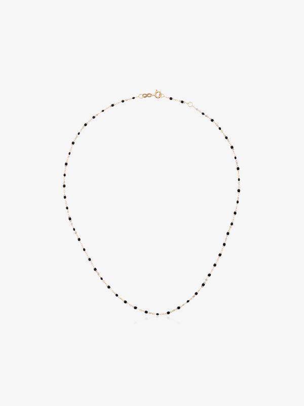 Gigi Clozeau 18K yellow gold 42 CM beaded necklace | Browns Fine Necklaces