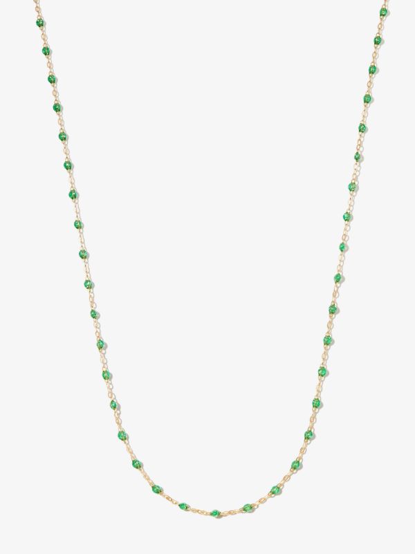 Gigi Clozeau 18K yellow gold Classic beaded necklace | Browns Fine Necklaces