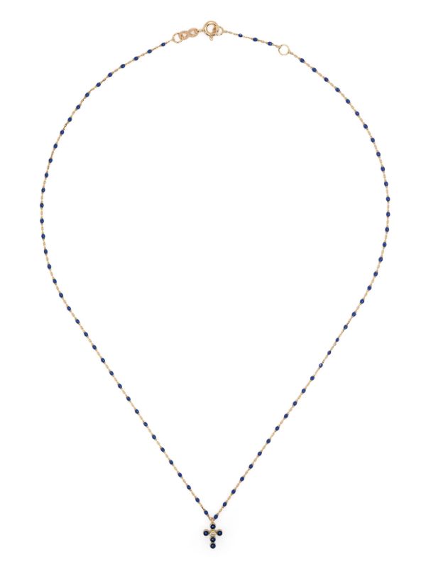 Gigi Clozeau 18K Yellow Gold Cross Diamond Necklace | Browns Fine Necklaces