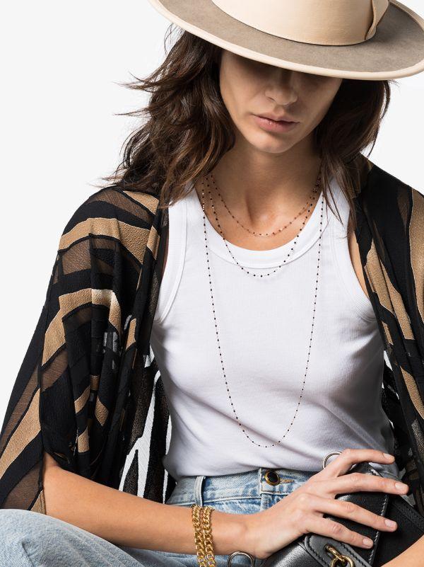Gigi Clozeau 18kt Rose Gold 86cm Beaded Necklace | Browns Fine Necklaces