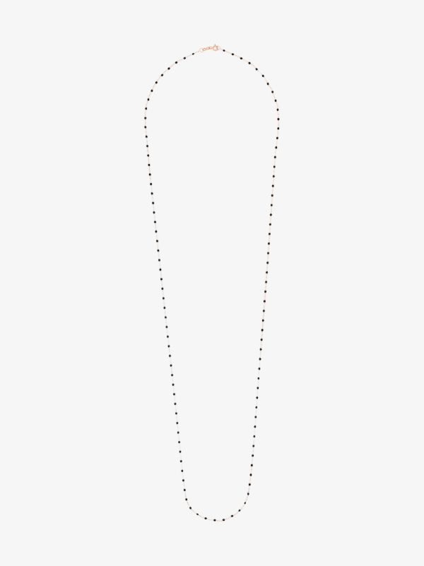 Gigi Clozeau 18kt rose gold 86cm beaded necklace | Browns Fine Necklaces