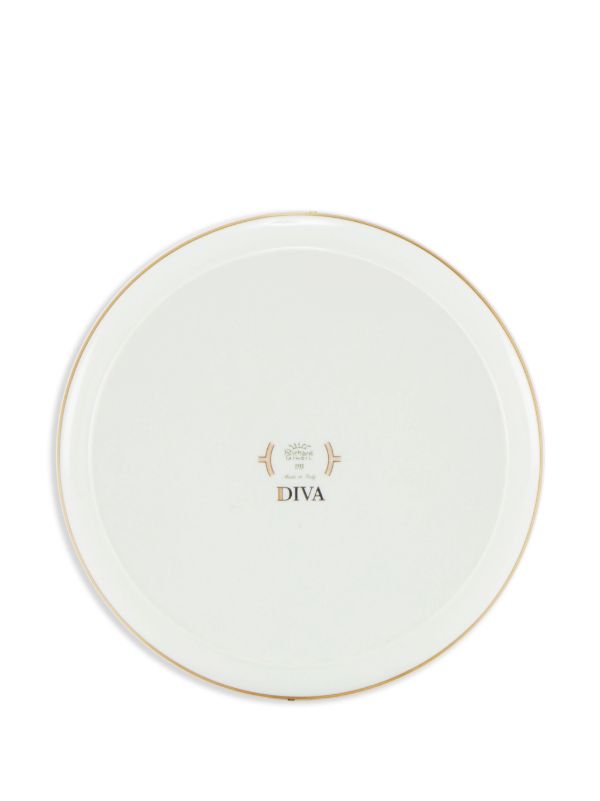 GINORI 1735 Blue Diva Porcelain Round Tray | Browns Decorative Trays & Plates