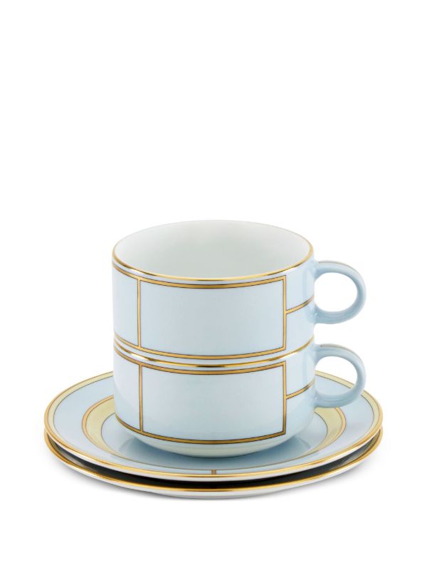 GINORI 1735 Blue Diva Porcelain Tea Set | Browns Cups & Tea Sets