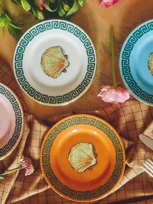 GINORI 1735 Multicolour Il Viaggio Di Nettuno Bread Plates Set | Browns Plates & Bowls