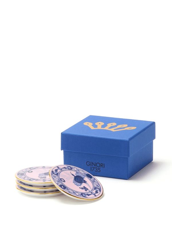 GINORI 1735 Oriente Italiano Coaster (Set Of Four) | Browns Plates & Bowls