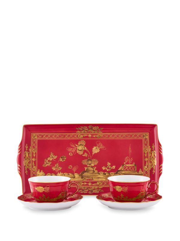 GINORI 1735 Oriente Italiano Coffee Cups (Set Of Two) | Browns Cups & Tea Sets