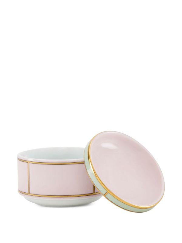 GINORI 1735 Pink Diva Porcelain Sugar Bowl | Browns Plates & Bowls