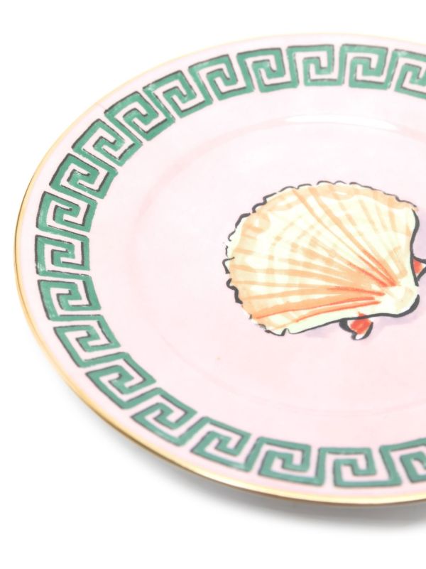GINORI 1735 Pink Il Viaggio Di Nettuno Porcelain Bread Plate | Browns Plates & Bowls