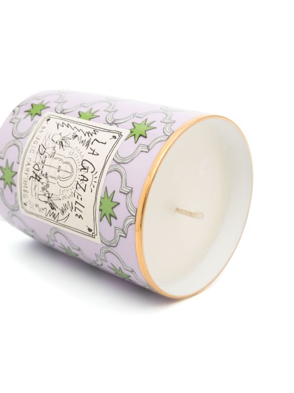 GINORI 1735 Purple Profumi Luchino La Gazelle D'Or Candle | Browns Candles