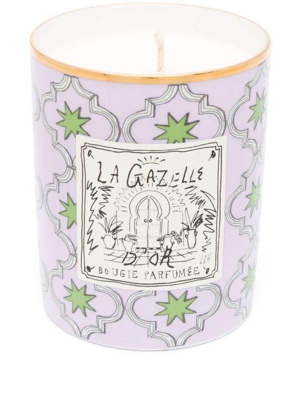 GINORI 1735 Purple Profumi Luchino La Gazelle d'Or candle | Browns Candles