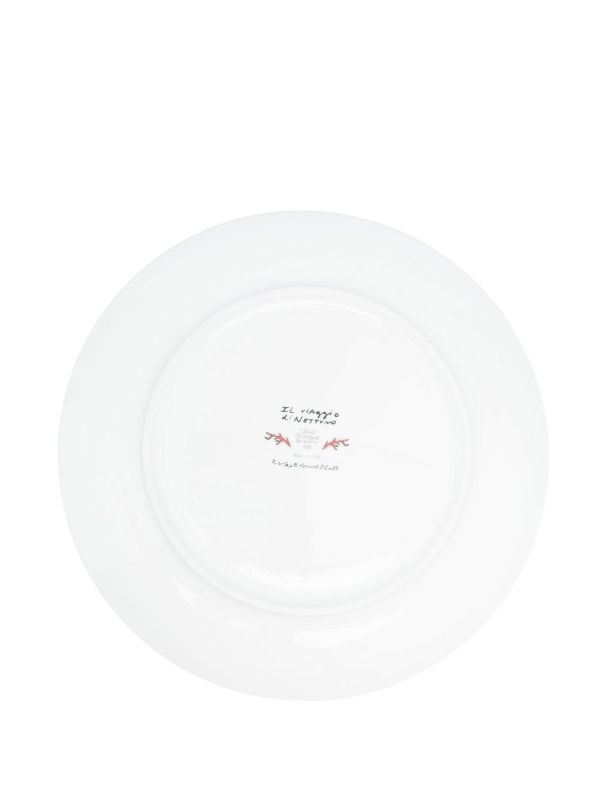 GINORI 1735 X Luke Edward Hall Green Il Viaggio Di Nettuno Porcelain Charger Plate | Browns Plates & Bowls