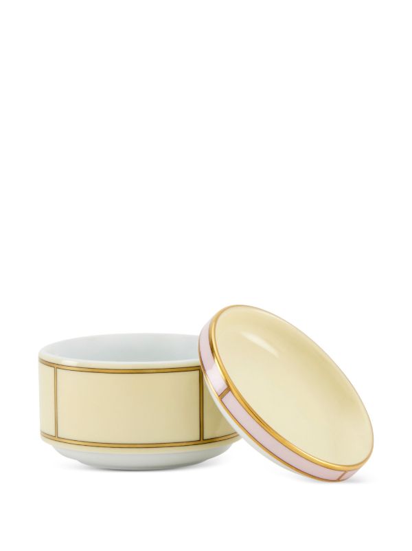 GINORI 1735 Yellow Diva Porcelain Sugar Bowl | Browns Plates & Bowls