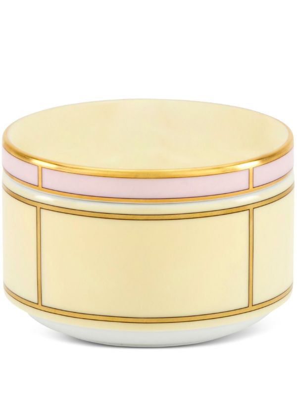 GINORI 1735 Yellow Diva Porcelain Sugar Bowl | Browns Plates & Bowls