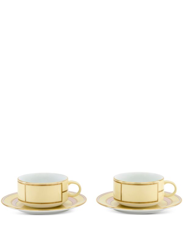 GINORI 1735 Yellow Diva Porcelain Tea Set | Browns Cups & Tea Sets