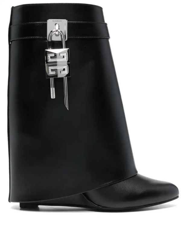 Givenchy Black Shark Lock Boots | Browns Boots