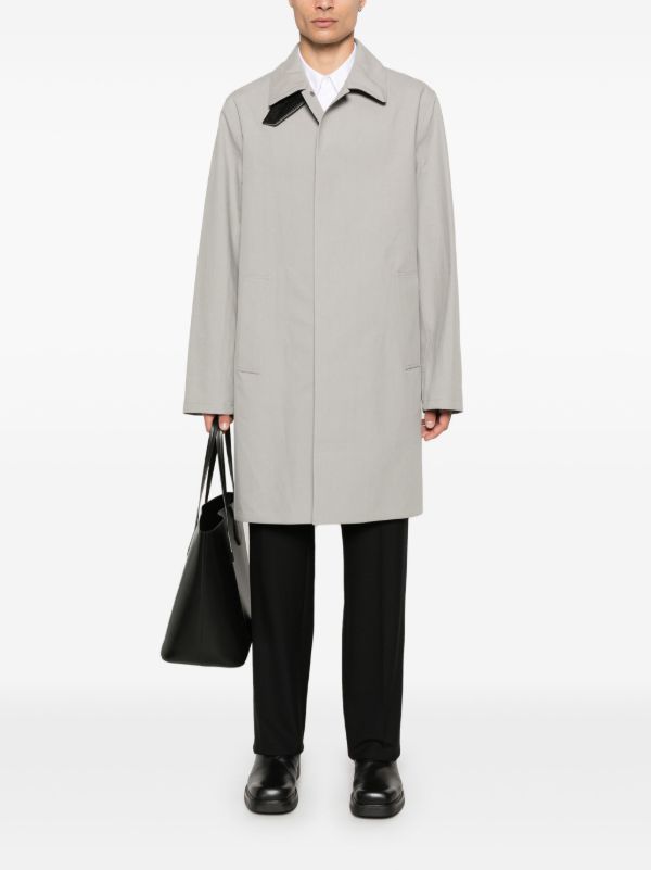 Givenchy Grey Cotton Trench Coat | Browns Trench Coats