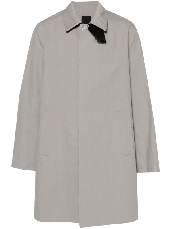 Givenchy Grey Cotton Trench Coat | Browns Trench Coats
