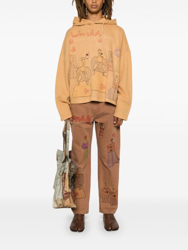 Glass Cypress Brown Women-Embroidered Hoodie A | Browns Hoodies