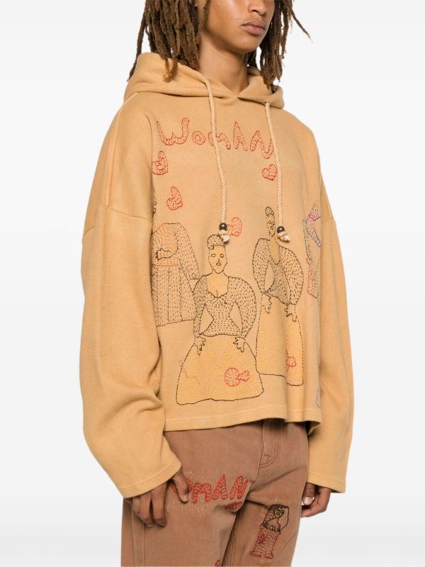 Glass Cypress Brown Women-Embroidered Hoodie A | Browns Hoodies