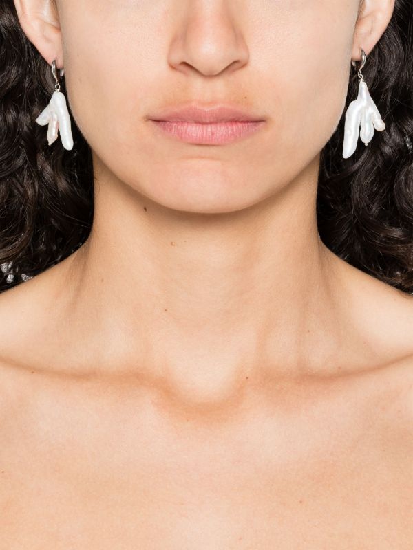 Gohar World Chicken Foot Pearl Earrings | Browns Earrings