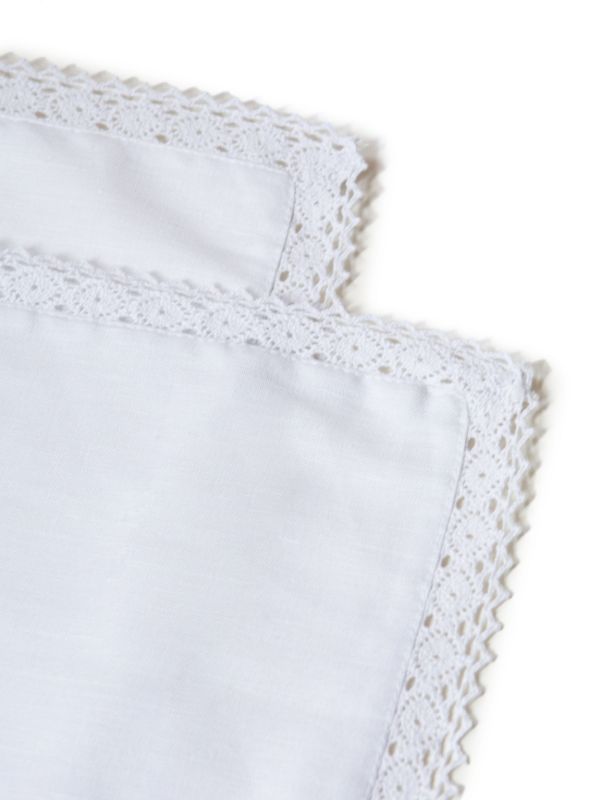 Gohar World Crochet Trim Placemats (Set Of Two) | Browns Table Linen