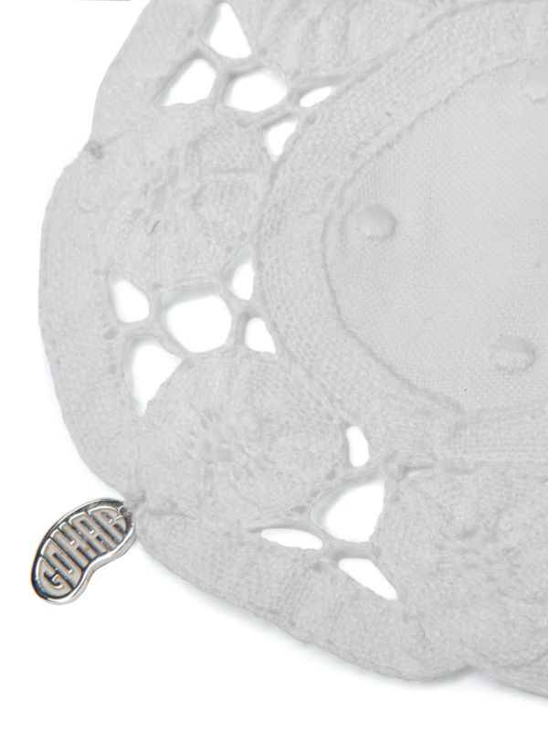 Gohar World Lace Trim Coasters (Set Of Two) | Browns Table Linen