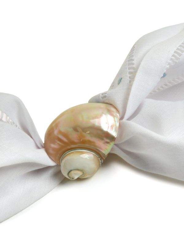Gohar World Shell Napkin Rings (Set Of Two) | Browns Table Linen