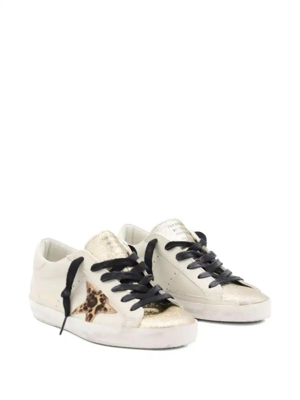 Golden Goose Super-Star Glittered Sneakers | Browns Sneakers