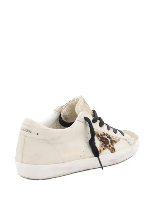 Golden Goose Super-Star Glittered Sneakers | Browns Sneakers