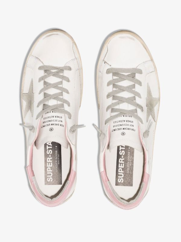 Golden Goose White Super-Star Leather Sneakers | Browns Sneakers