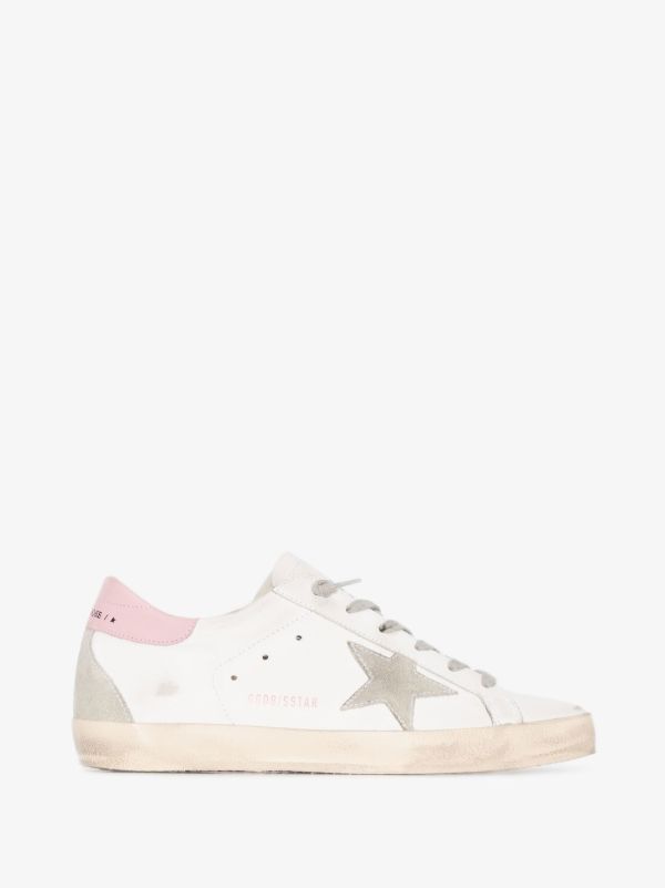 Golden Goose white Super-Star leather sneakers | Browns Sneakers
