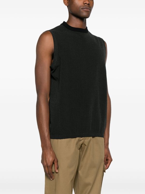 GR10K Black IBQ Factory Cotton Vest | Browns Vests & Tank Tops