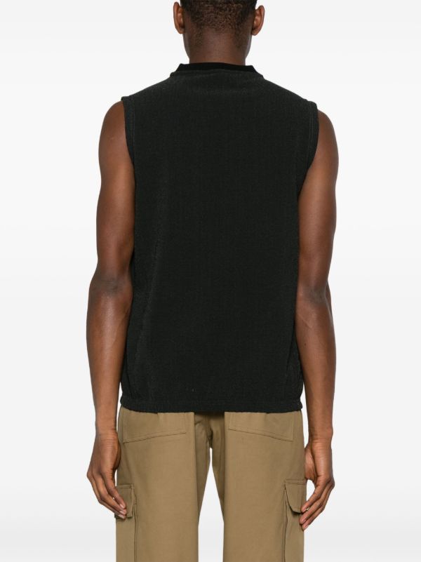 GR10K Black IBQ Factory Cotton Vest | Browns Vests & Tank Tops
