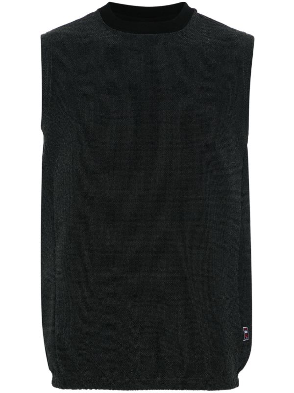 GR10K Black IBQ Factory Cotton Vest | Browns Vests & Tank Tops