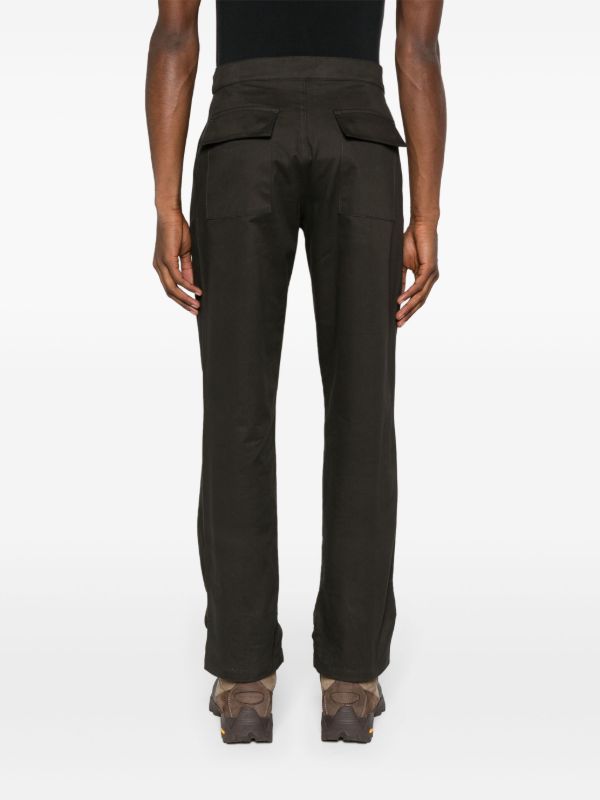 GR10K Brown Low Noise Cotton Trousers | Browns Regular-Fit & Straight Leg Pants