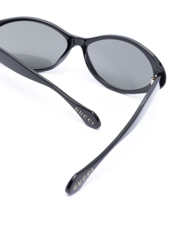 Gucci Eyewear Black Cat Eye Sunglasses | Browns Sunglasses