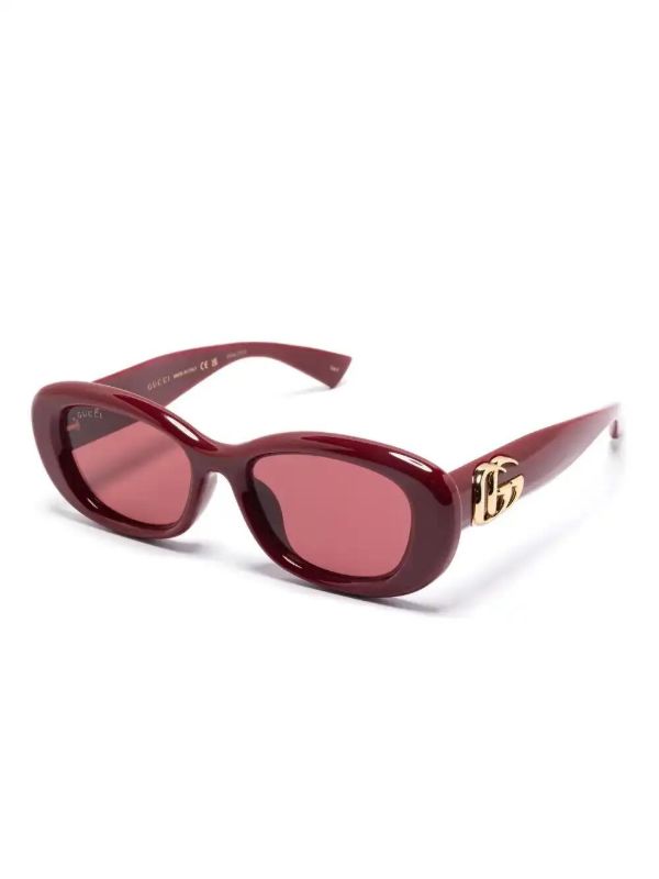 Gucci Eyewear Oval-frame Sunglasses | Browns Sunglasses