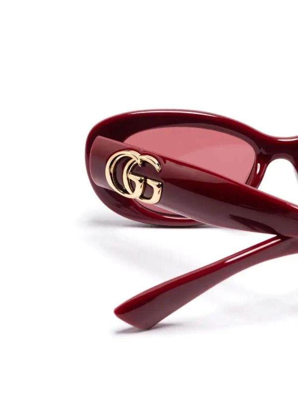 Gucci Eyewear Oval-frame Sunglasses | Browns Sunglasses
